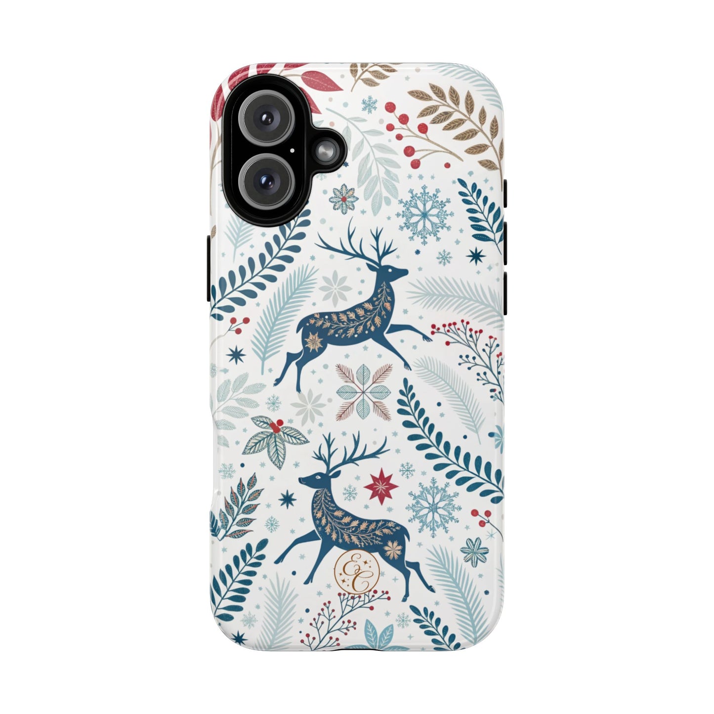 Blue Winter Deer Tough Phone Case