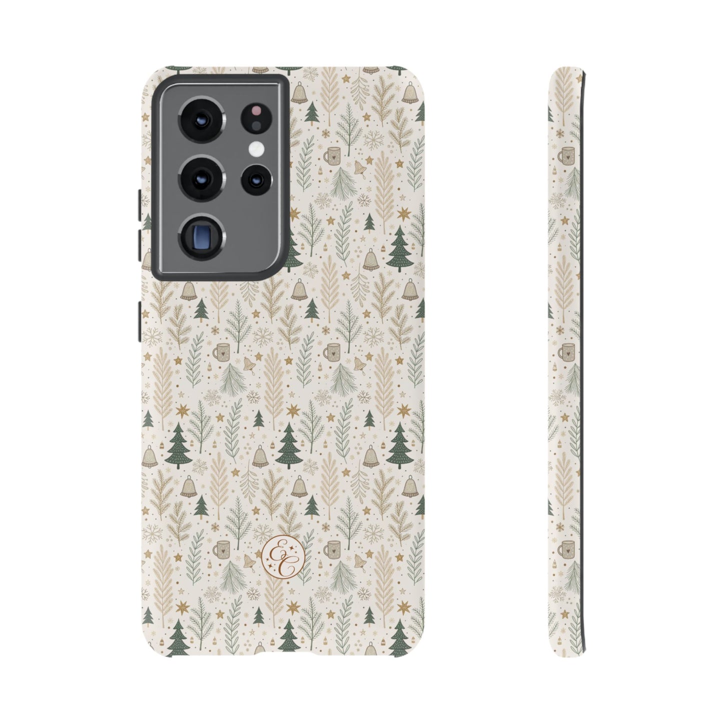 Boho Christmas Forest Tough Phone Case
