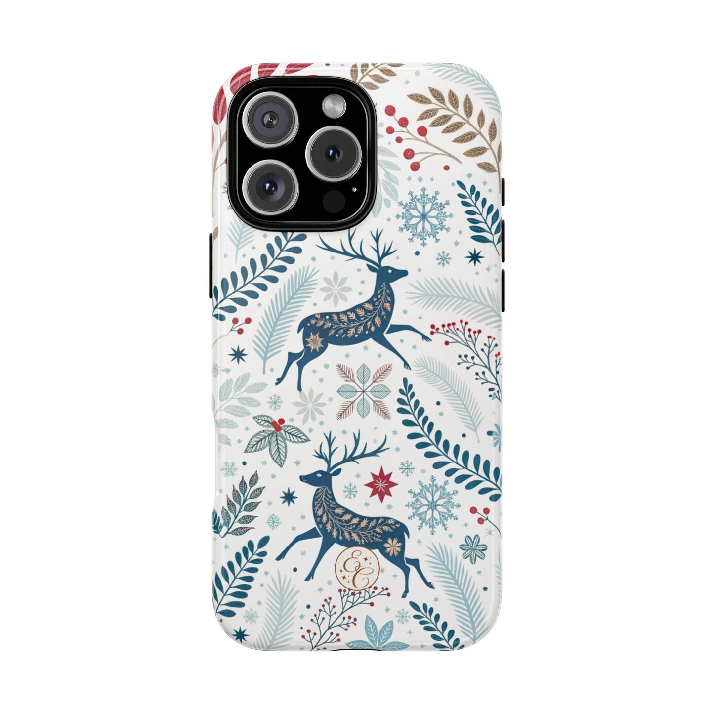 Blue Winter Deer Tough Phone Case