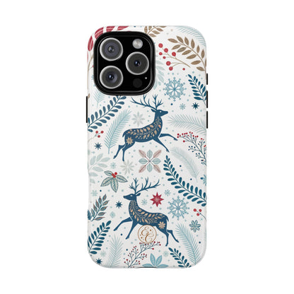 Blue Winter Deer Tough Phone Case