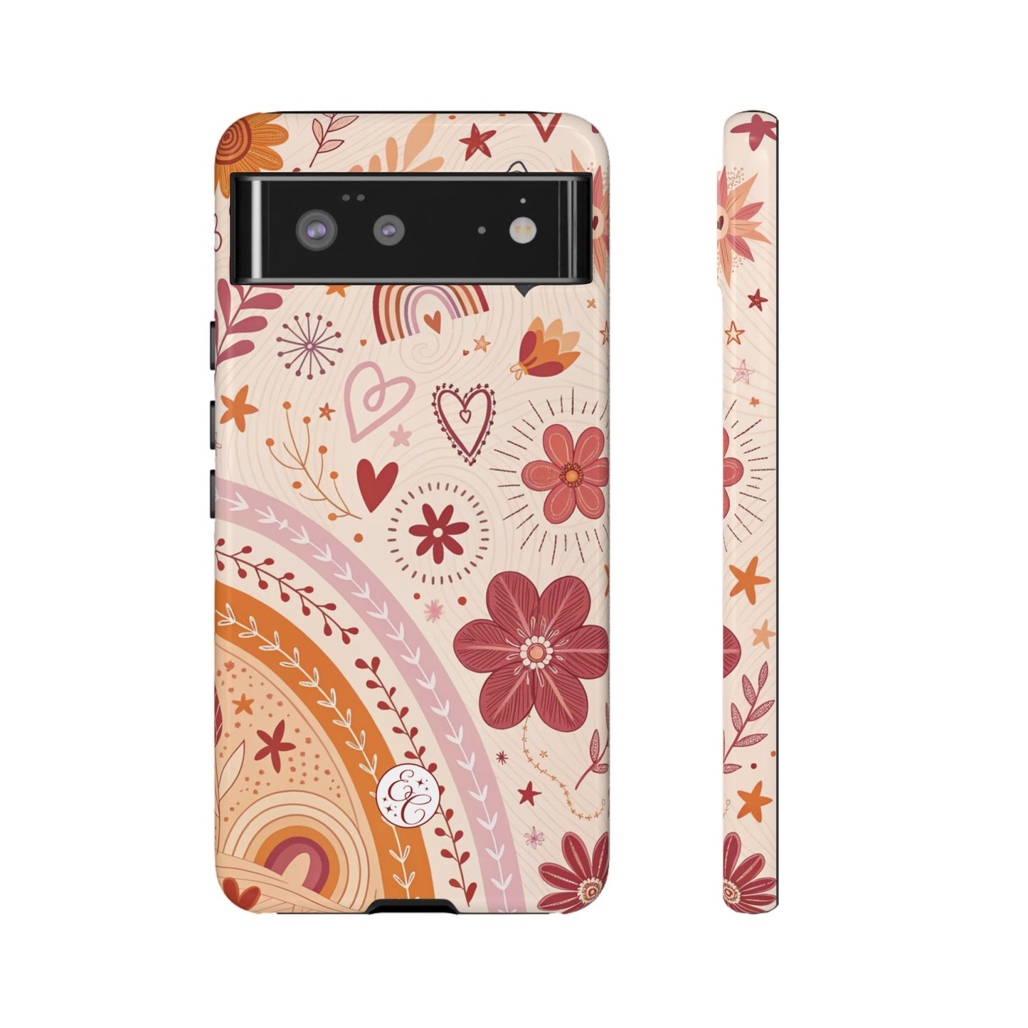 Lesbian Boho Doodle Tough Phone Case