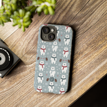 Cute Polar Bear Christmas Phone Case
