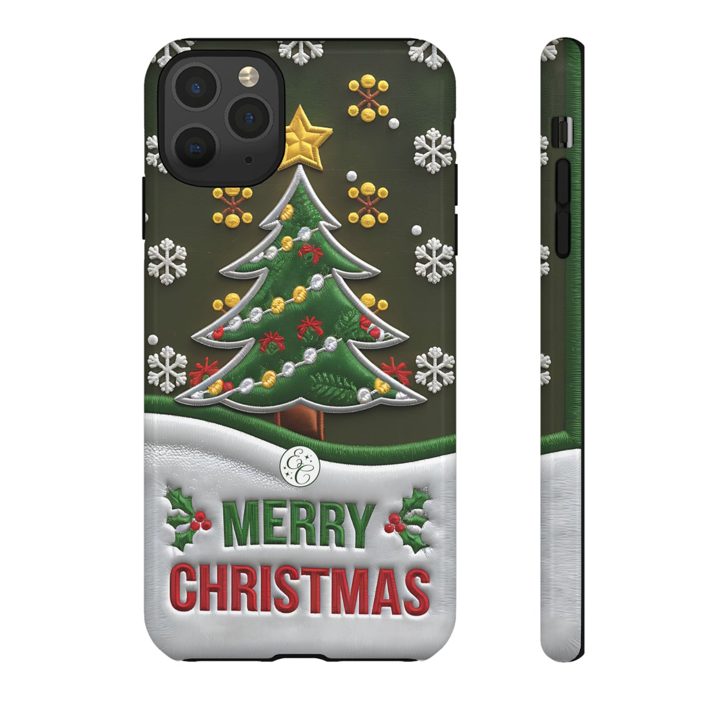 Merry Christmas Tree Tough Phone Case