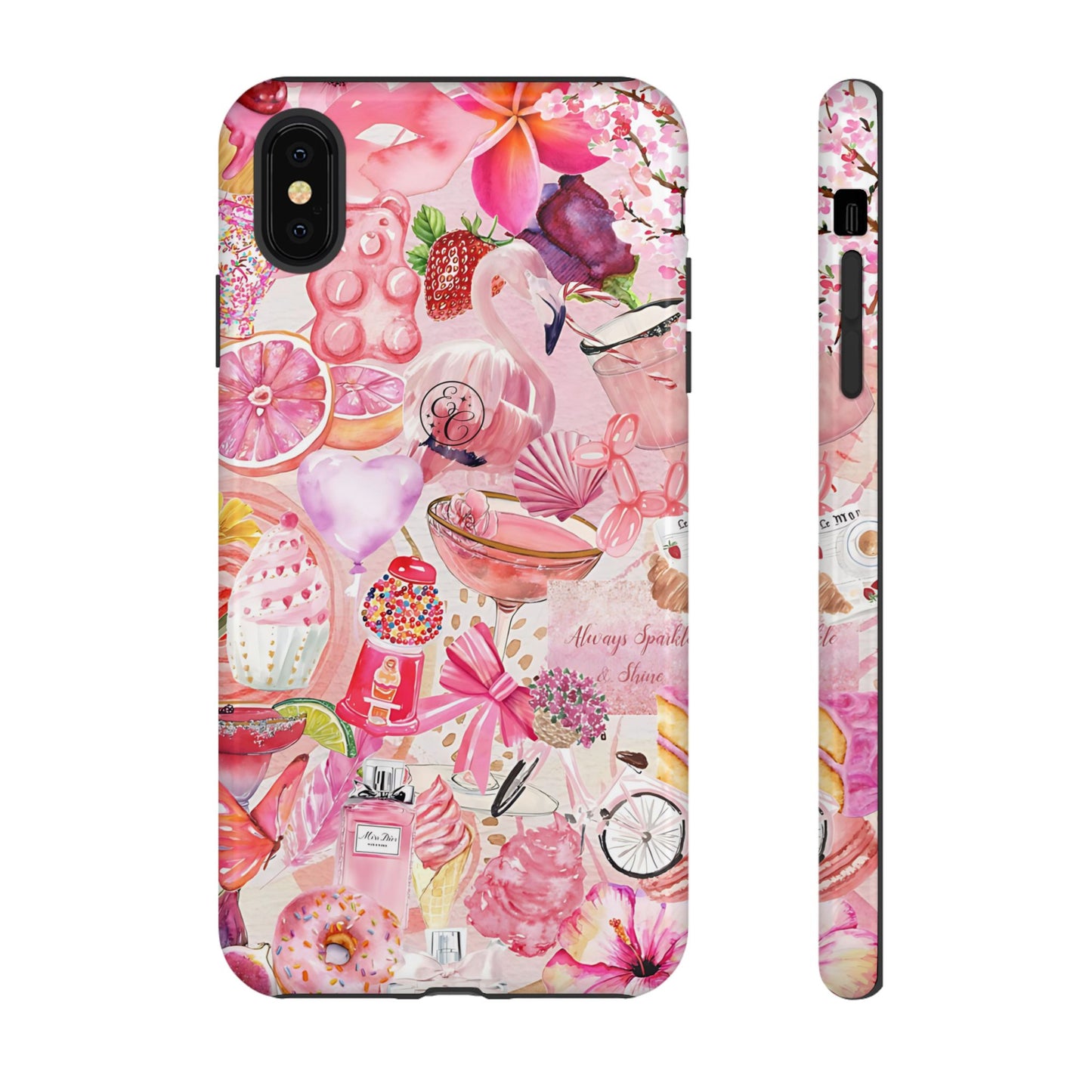 Pink Collage Tough Phone Case