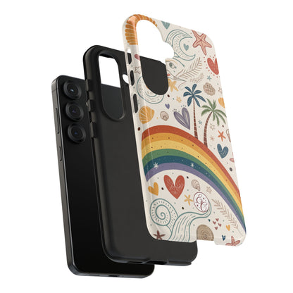 Rainbow Pride Boho Beach Tough Phone Case