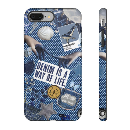 Denim Texture Tough Phone Case