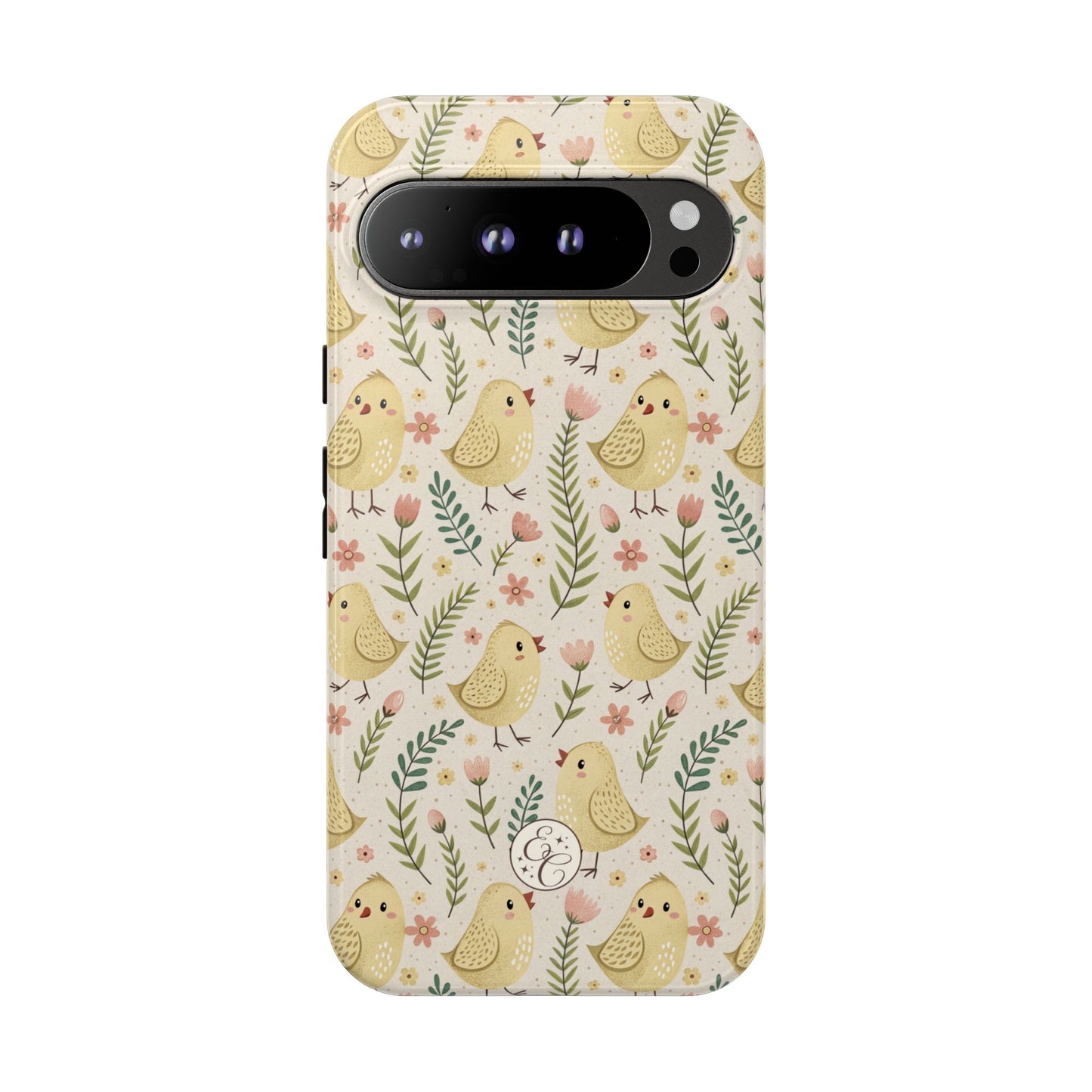 Vintage Floral Chick Pattern Tough Phone Case