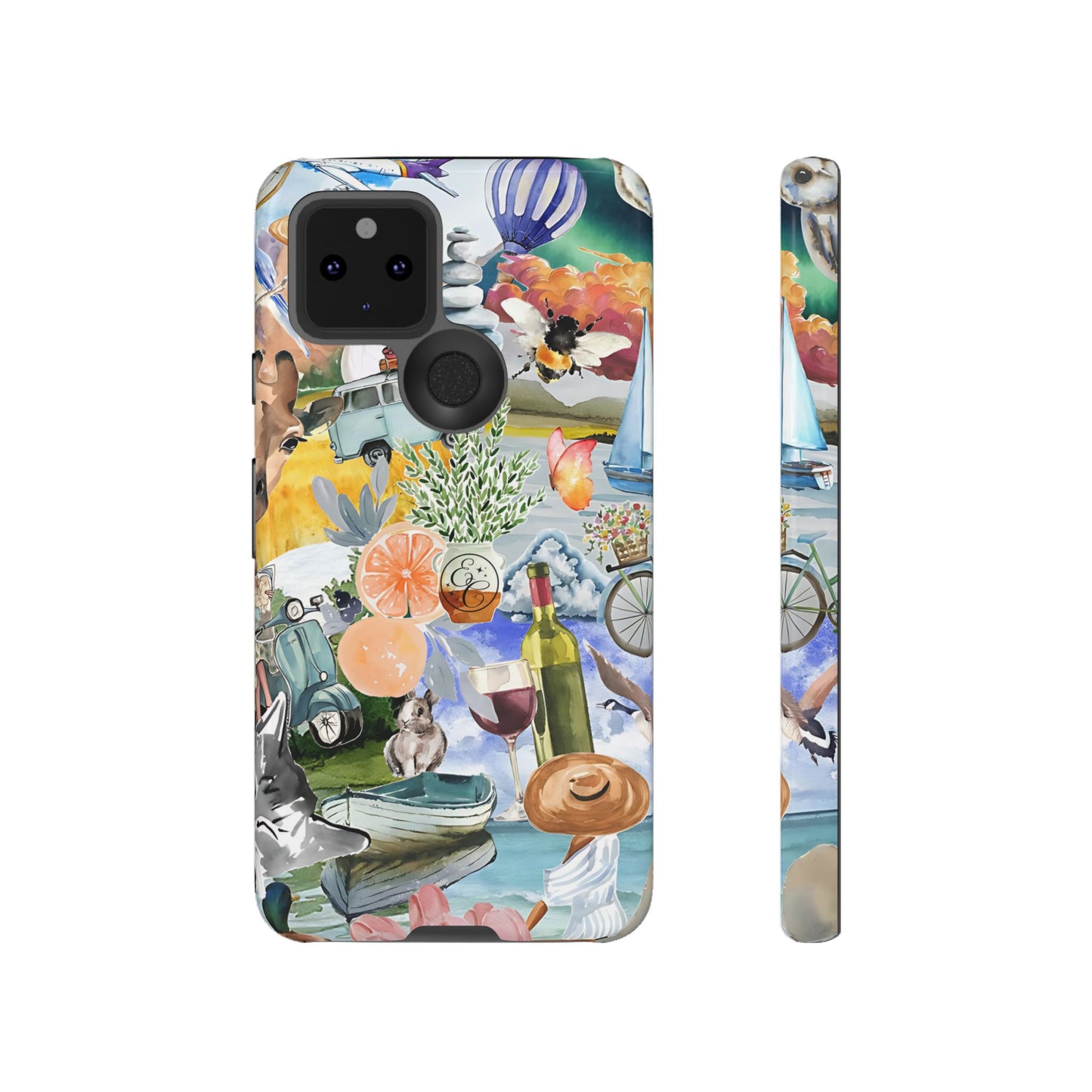 Vintage Travel Collage Tough Phone Case