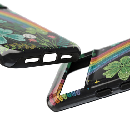 Rainbow & Shamrock Tough Phone Case