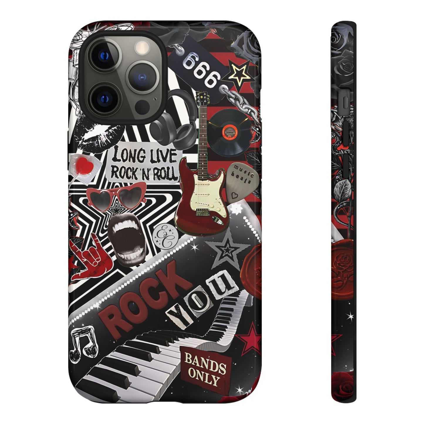 Rock and Roll Collage Tough Phone Case