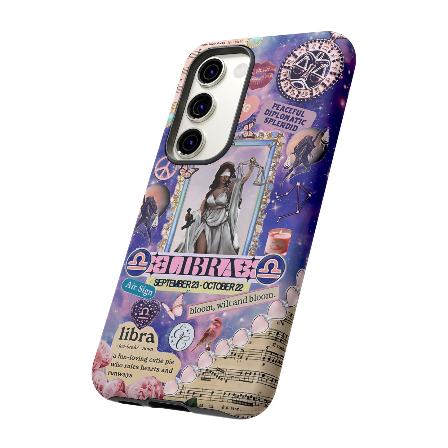 Libra Zodiac Star Sign Tough Phone Case