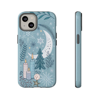 Winter Moon & Candles Tough Phone Case