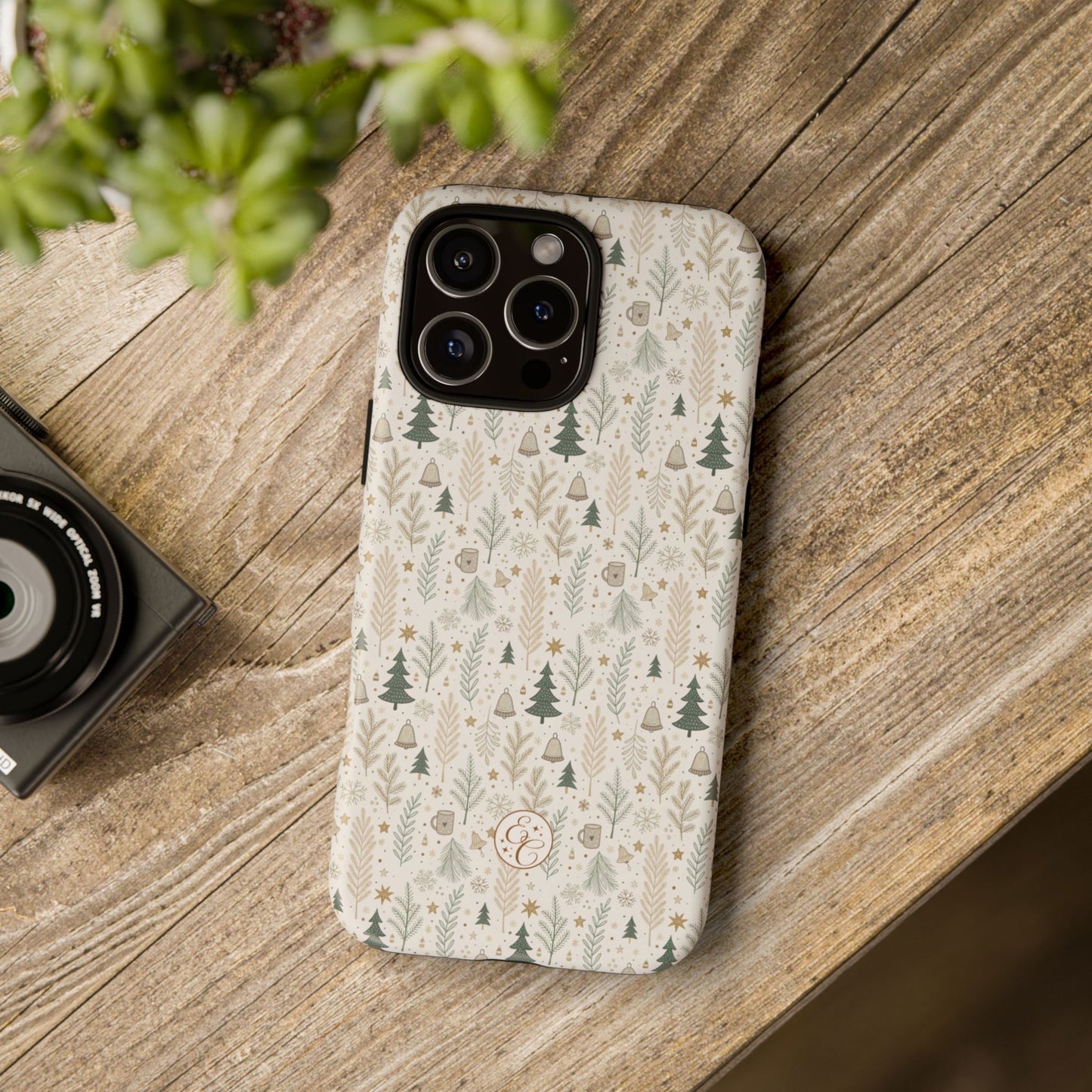 Boho Christmas Forest Tough Phone Case