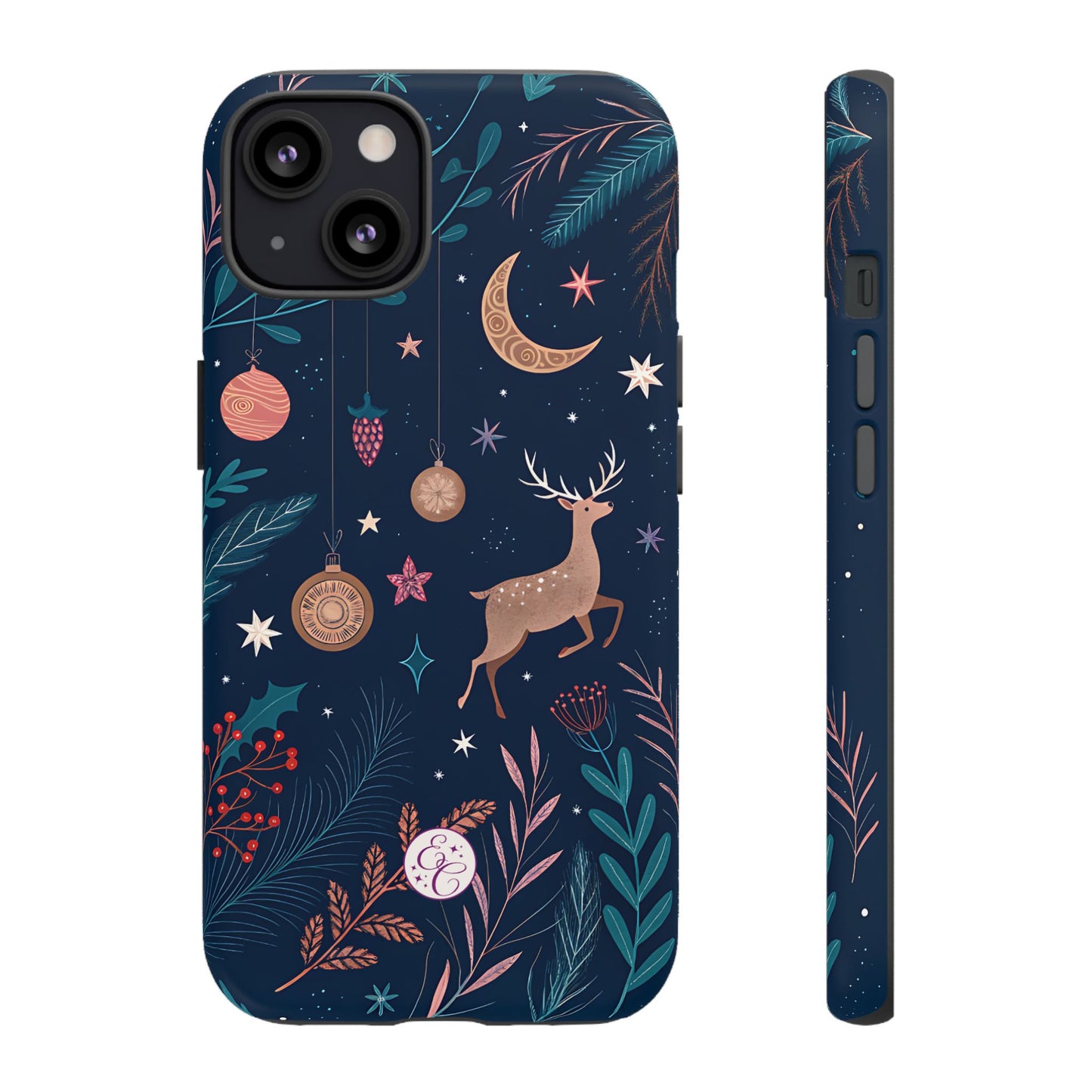 Boho Christmas Reindeer Tough Phone Case