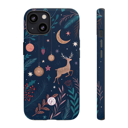 Boho Christmas Reindeer Tough Phone Case
