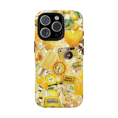 Yellow Aesthetic Collage Tough Phone Case