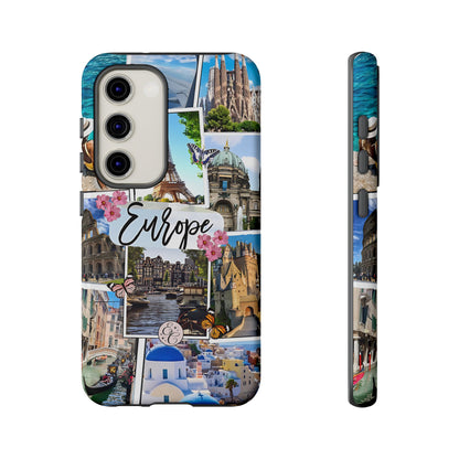 Europe Travel Collage Tough Phone Case
