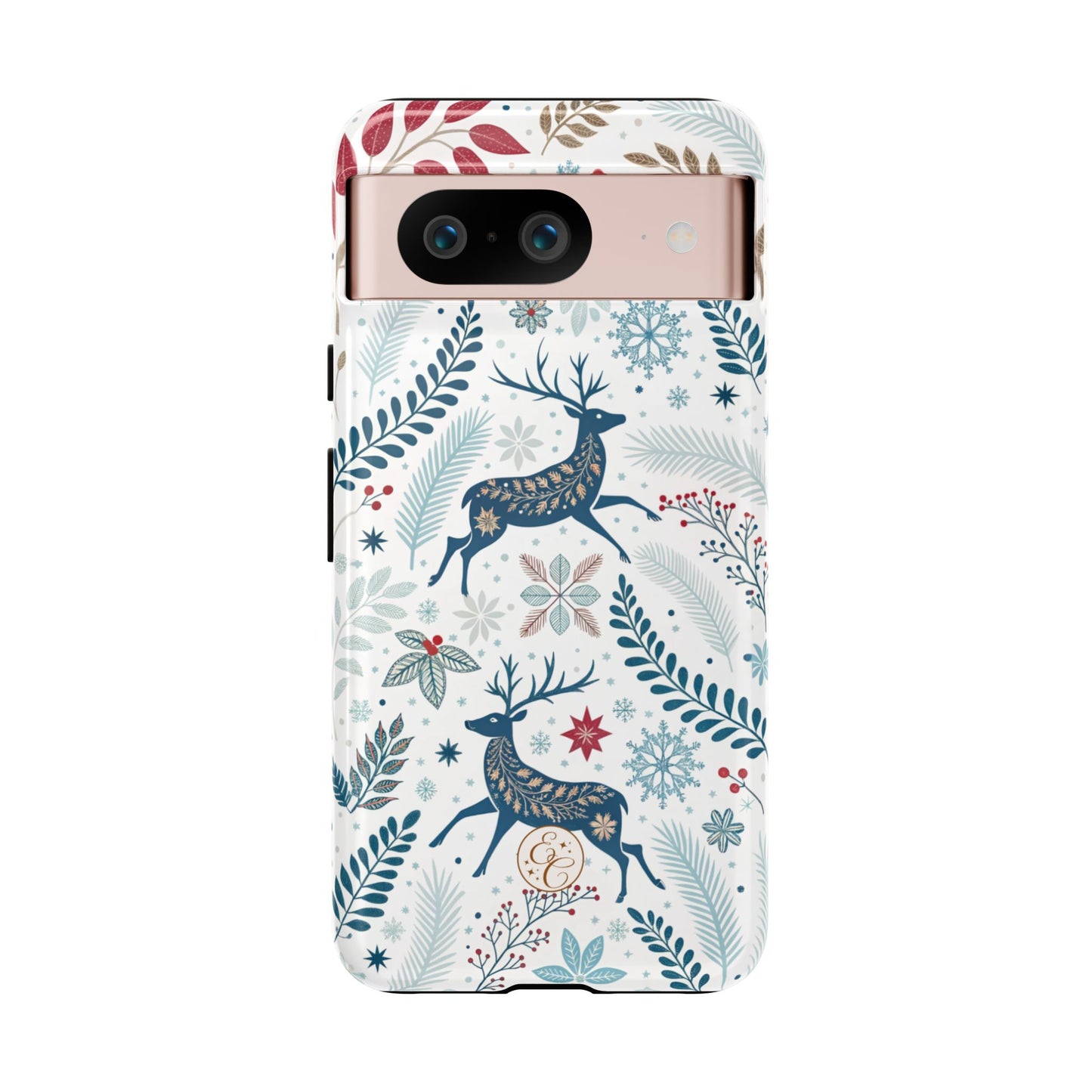 Blue Winter Deer Tough Phone Case