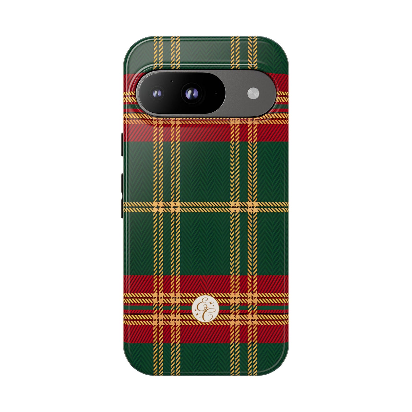 Green Red & Gold Plaid Tough Phone Case