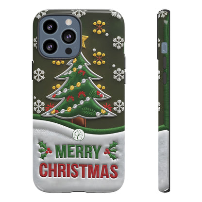 Merry Christmas Tree Tough Phone Case