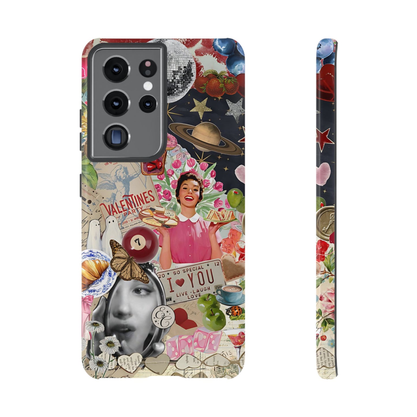 Retro Aesthetic Collage Art Tough Phone Case