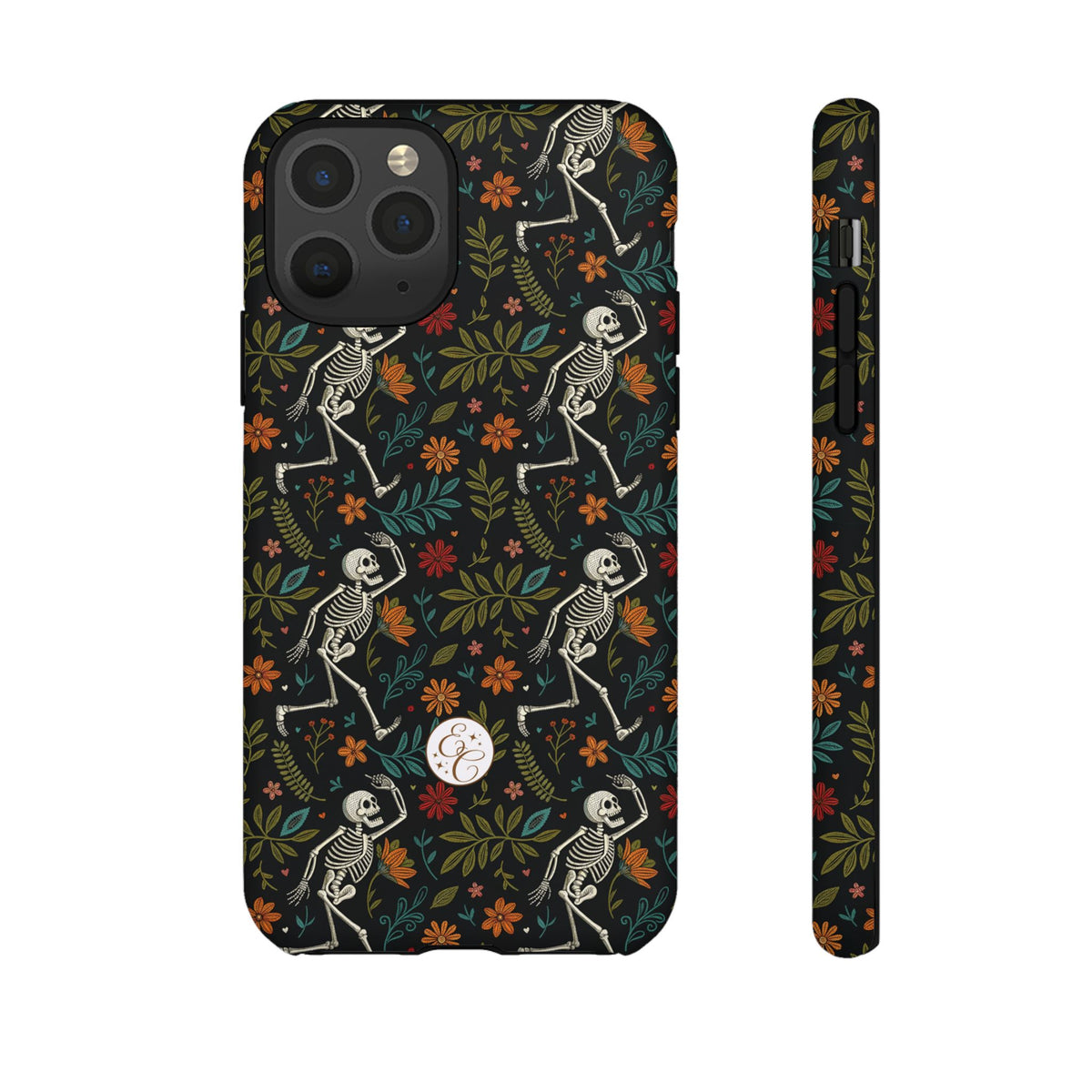Boho Skeleton Pattern Halloween Phone Case