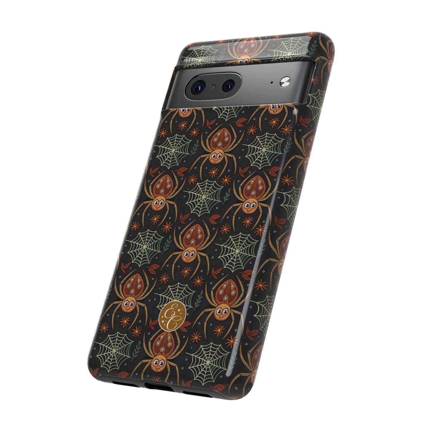 Boho Halloween Spider Pattern Tough Phone Case