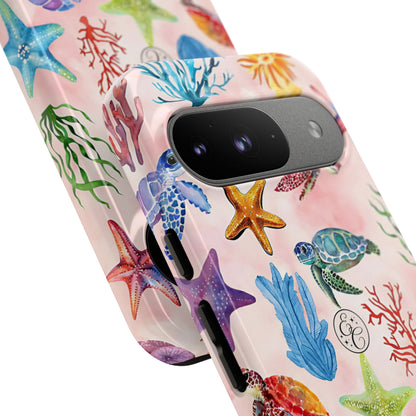 Colorful Marine Life Tough Phone Case