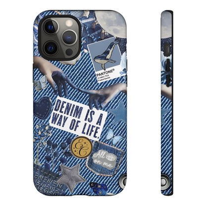 Denim Texture Tough Phone Case