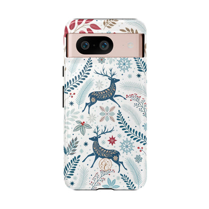 Blue Winter Deer Phone Case