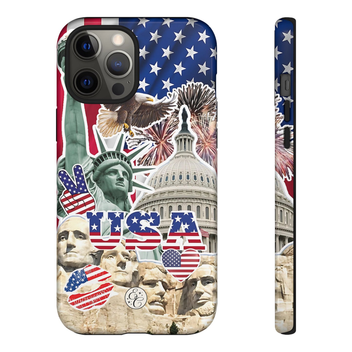 Patriotic USA Collage Tough Phone Case