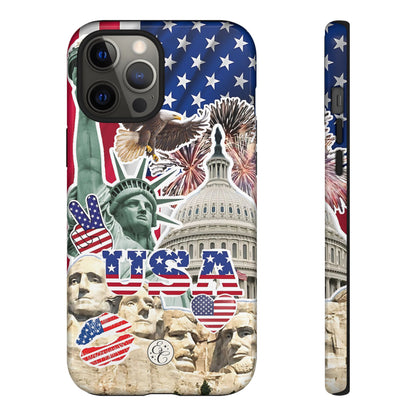 Patriotic USA Collage Tough Phone Case