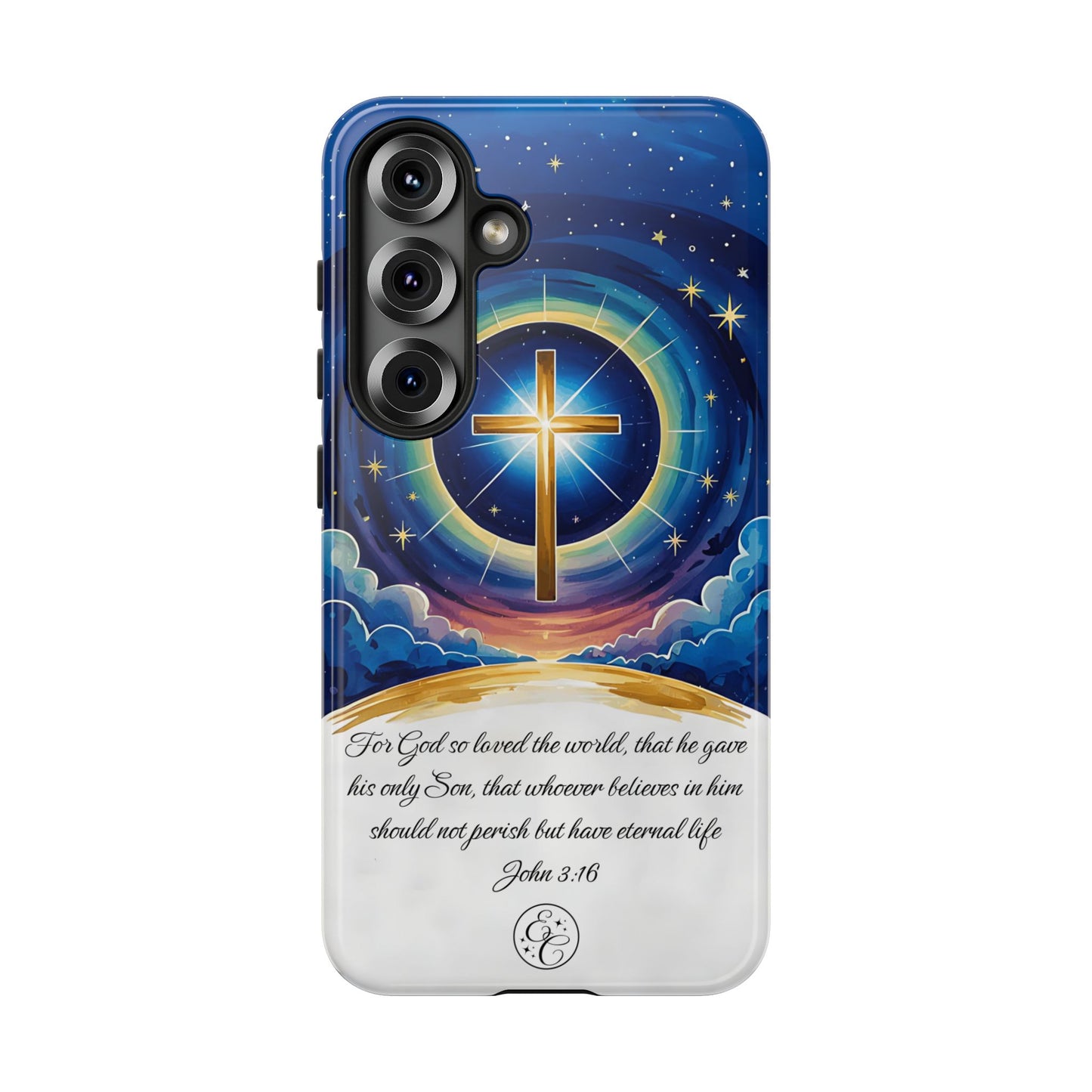 Celestial Cross - John 3:16 Tough Phone Case