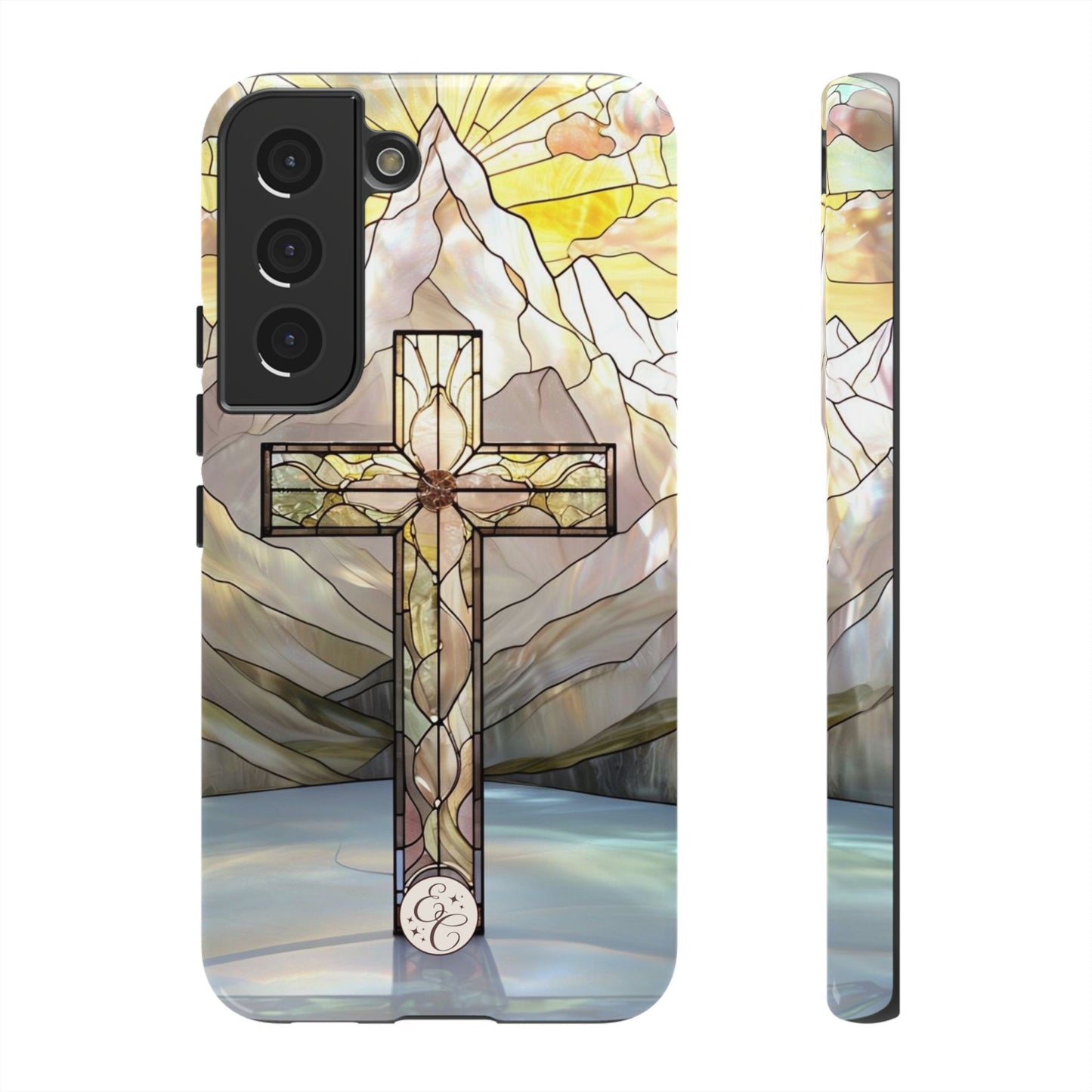 Stained Glass Cross Tough Phone Case