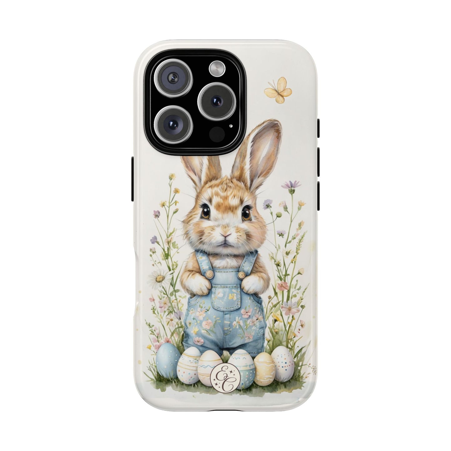 Bunny with Easter Eggs Tough Phone Case