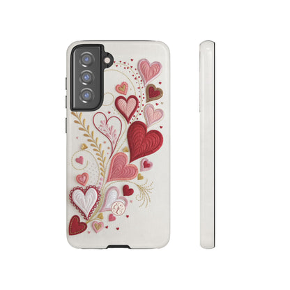 Hearts Pattern Tough Phone Case