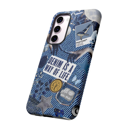 Denim Texture Tough Phone Case