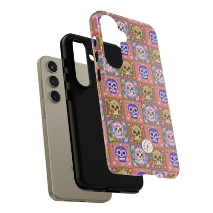 Sugar Skull Pattern Tough Phone Case