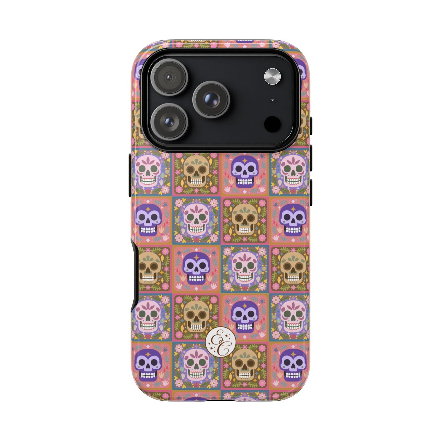 Sugar Skull Pattern Tough Phone Case