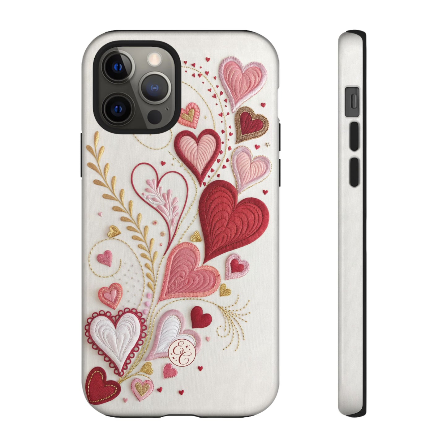 Hearts Pattern Tough Phone Case