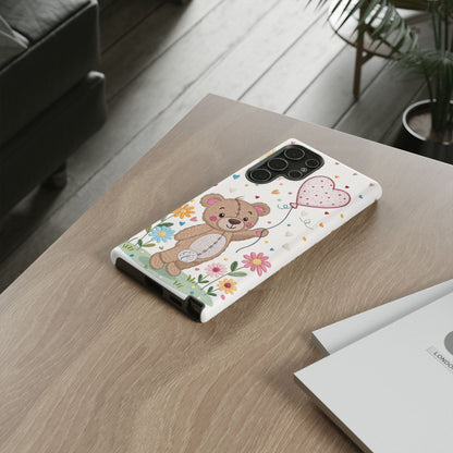 Cute Teddy Bear Tough Phone Case