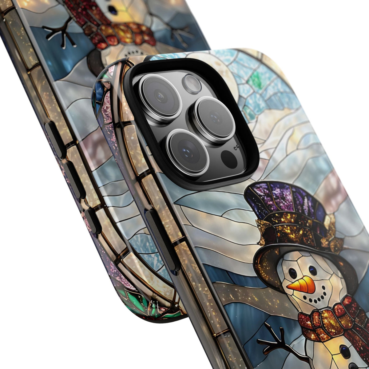 Snowman Stained Glass Phone Case