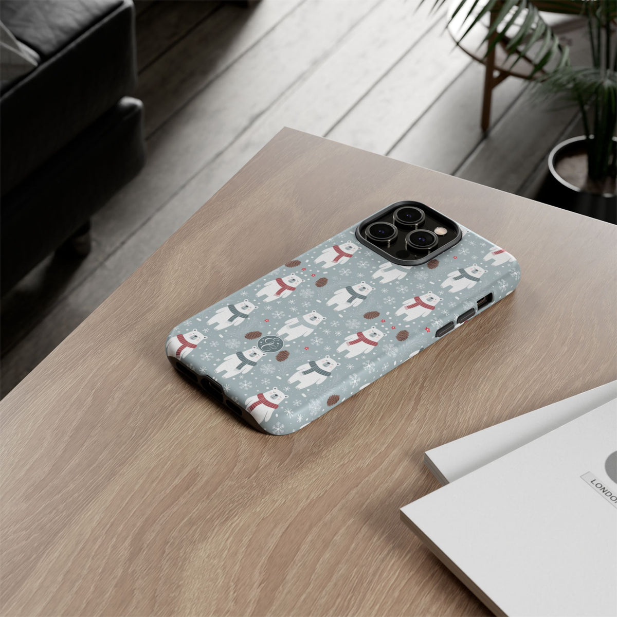 Cute Polar Bear Christmas Phone Case