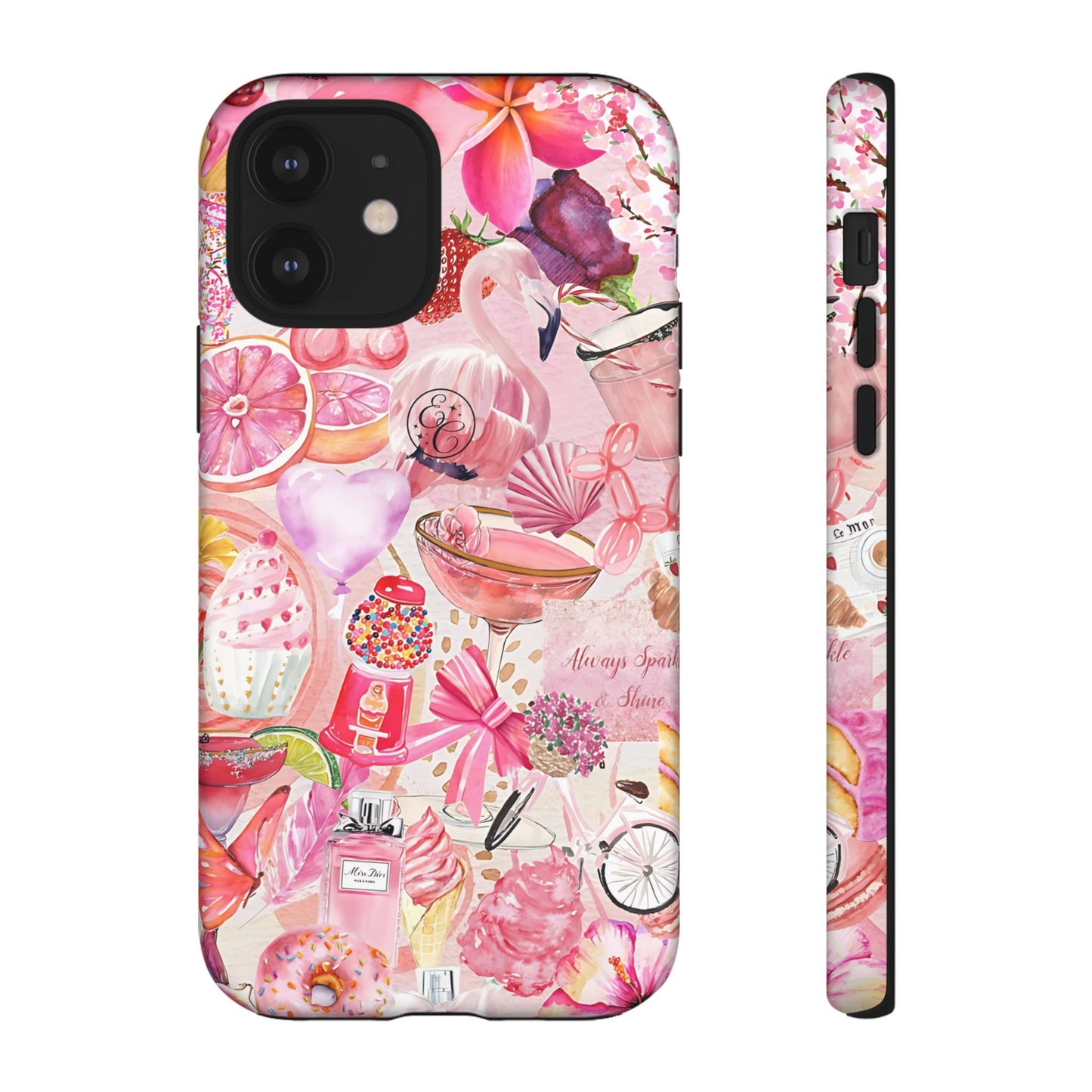 Pink Collage Tough Phone Case