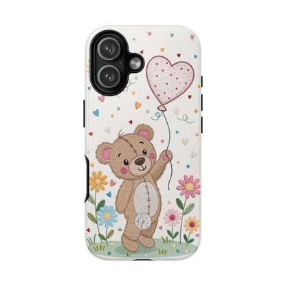 Cute Teddy Bear Tough Phone Case