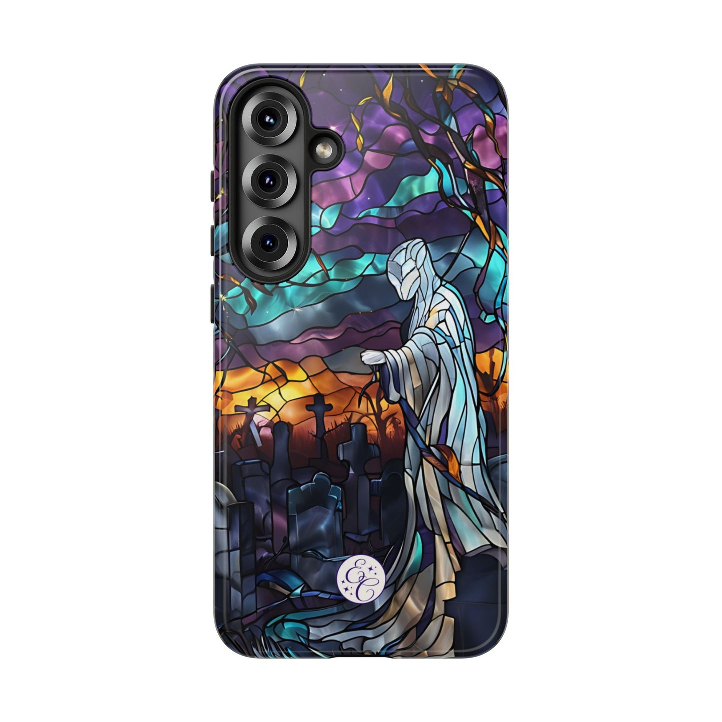Stained Glass Ghost Tough Phone Case