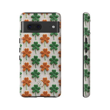 Lucky Shamrock Pattern Tough Phone Case