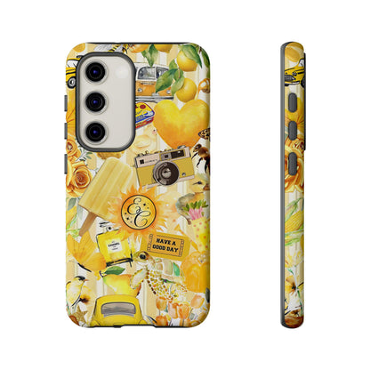 Yellow Aesthetic Collage Tough Phone Case