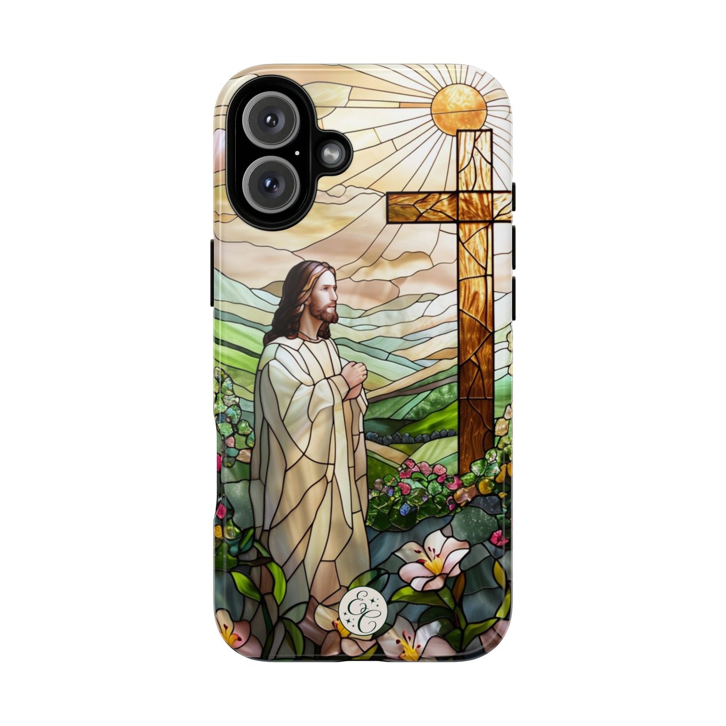 Jesus Stained Glass Tough Phone Case