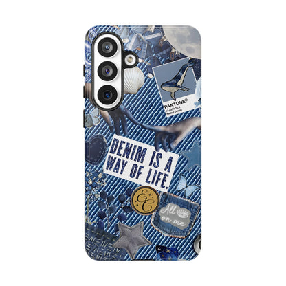 Denim Texture Tough Phone Case